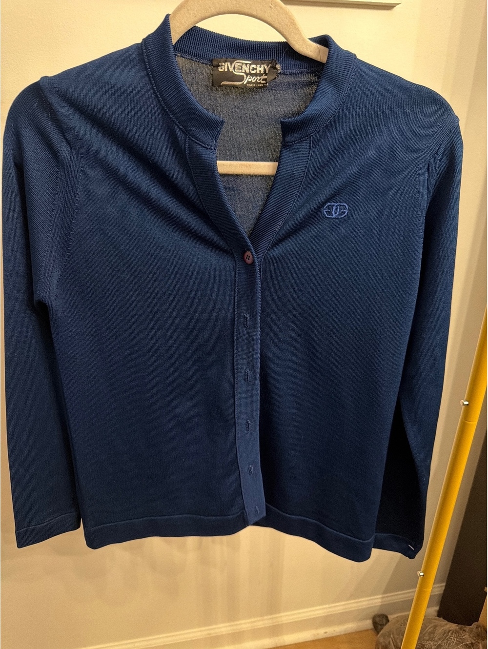 Givenchy Sport Navy Blue Button-Up Cardigan Sweater